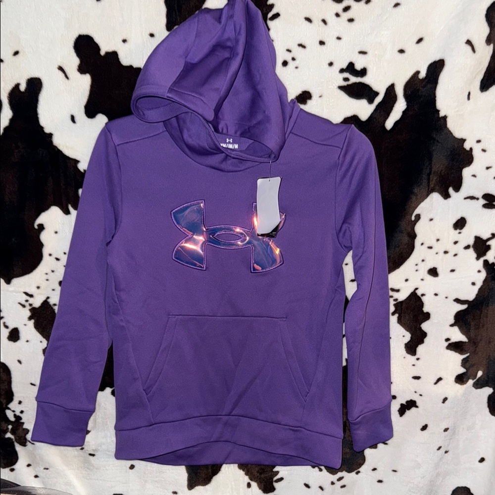 Under Armour Purple Sweatshirt Hoodie Vibrant Athletic Wear
